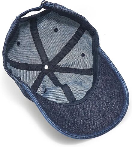 Denim Baseball Cap for Women Men Adjustable Cotton Dad Hat Outdoor Sports Hat in Saudi Arabia
