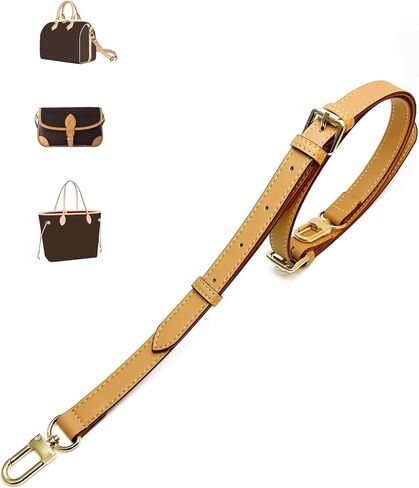 Adjustable Length Vachetta Leather Replacement Bag Strap, Fits Speedy Nano/20/25/30/35 Boulogne and More in Saudi Arabia