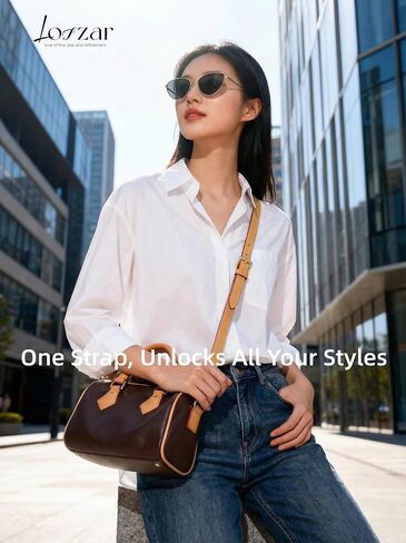 Adjustable Length Vachetta Leather Replacement Bag Strap, Fits Speedy Nano/20/25/30/35 Boulogne and More in Saudi Arabia