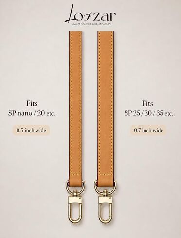 Adjustable Length Vachetta Leather Replacement Bag Strap, Fits Speedy Nano/20/25/30/35 Boulogne and More in Saudi Arabia