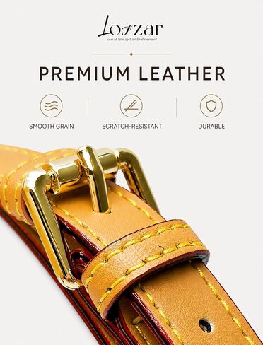 Adjustable Length Vachetta Leather Replacement Bag Strap, Fits Speedy Nano/20/25/30/35 Boulogne and More in Saudi Arabia