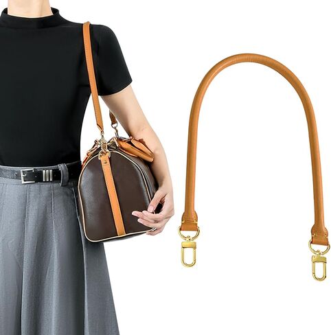 Vachetta Leather Shoulder Strap Replacement,Bags Strap Fit for Graceful Damier Speedy 25 30 Handbags 27.5inches(Deep Beeswax) in Kuwait