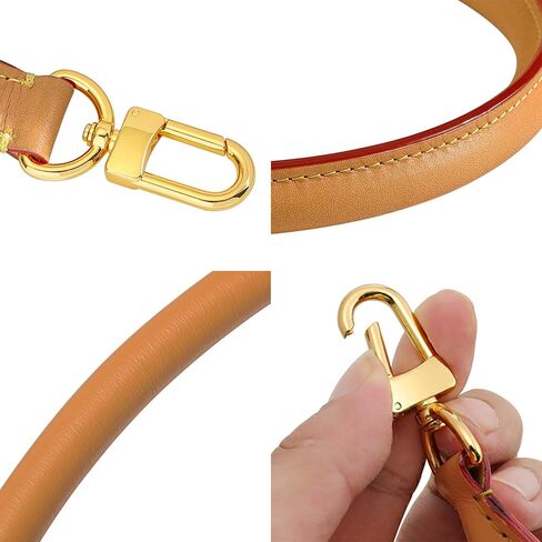 Vachetta Leather Shoulder Strap Replacement,Bags Strap Fit for Graceful Damier Speedy 25 30 Handbags 27.5inches(Deep Beeswax) in Kuwait