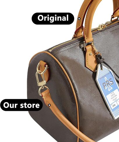 Vachetta Leather Shoulder Strap Replacement,Bags Strap Fit for Graceful Damier Speedy 25 30 Handbags 27.5inches(Deep Beeswax) in Kuwait