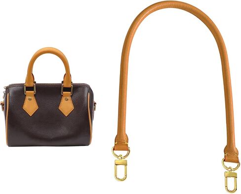 Vachetta Leather Shoulder Strap Replacement,Bags Strap Fit for Graceful Damier Speedy 25 30 Handbags 27.5inches(Deep Beeswax) in Kuwait