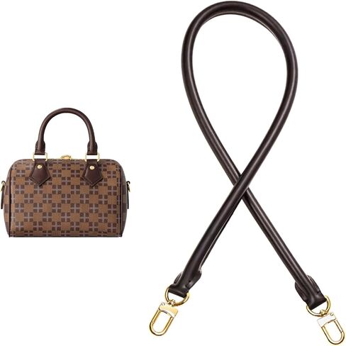 Vachetta Leather Shoulder Strap Replacement,Bags Strap Fit for Graceful Damier Speedy 25 30 Handbags 27.5inches(Deep Beeswax) in Kuwait