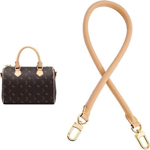 Vachetta Leather Shoulder Strap Replacement,Bags Strap Fit for Graceful Damier Speedy 25 30 Handbags 27.5inches(Deep Beeswax) in Kuwait