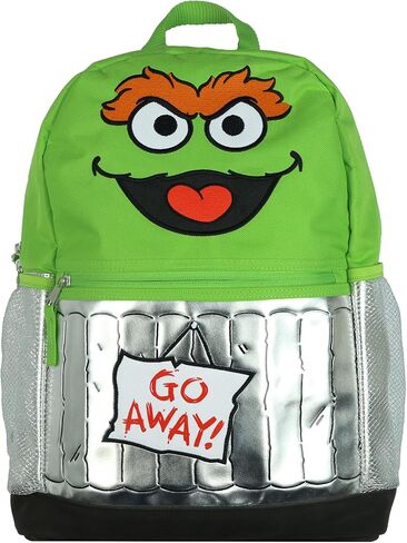 INTIMO Sesame Street Backpack Oscar the Grouch Go Away! 16" Book Bag School Tech Sleeve with Adjustable Shoulder Straps in Saudi Arabia