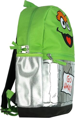 INTIMO Sesame Street Backpack Oscar the Grouch Go Away! 16" Book Bag School Tech Sleeve with Adjustable Shoulder Straps in Saudi Arabia