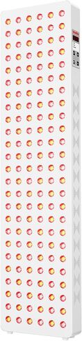 Red Light Therapy Panel 5 Wavelength 40 Dual Chip High-Efficiency LEDs 630+660+810+830+850nm Red and Near Infrared Lamp Therapy Device 60W Timer & Stand for Body Pain Relief Face Skin Health in Saudi Arabia