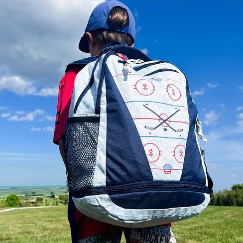 ChalkTalkSPORTS Hockey Backpack for School - Kids Hockey Bookbag with Shoe Pocket - Rinkside in Saudi Arabia
