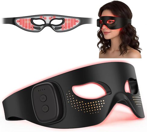 Red Light Therapy for Eyes, LED Light Therapy Eye Mask, 650nm Red Light & 850nm Infrared Red Light Therapy Device in Saudi Arabia