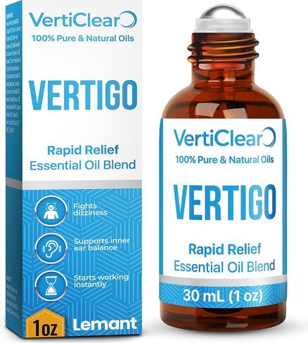 VertiClear Relief Roller (1 oz) | Essential Oils for Inner Balance & Motion Comfort | Supports Dizziness, Lightheaded Feelings & Nausea Sensations | Travel Roll-On | 1 oz (30 mL) in Saudi Arabia