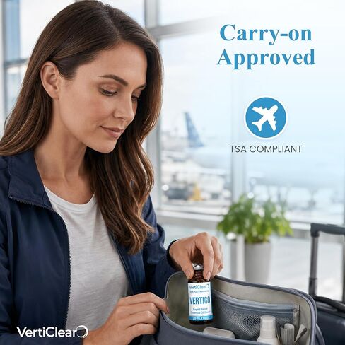 VertiClear Relief Roller (1 oz) | Essential Oils for Inner Balance & Motion Comfort | Supports Dizziness, Lightheaded Feelings & Nausea Sensations | Travel Roll-On | 1 oz (30 mL) in Saudi Arabia