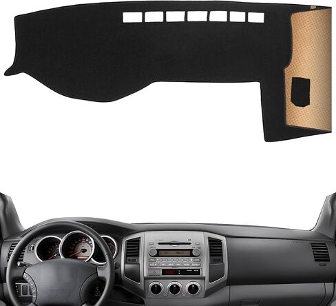 Upgrade Dacron Dashboard Cover Fit for 2004 2005 2006 2007 2008 2009 2010 Toy-OTA Sienna Effective Anti Glare, Reduce Reflection, Sun Protection, Dust Proof, UV-Proof -Grey in Kuwait