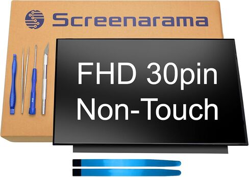 Screenarama استبدال الشاشة الجديدة لـ Boe NT156FHM-N63 V3.0 (Matte) 30pin FHD 1920x1080 IPS LCD LED مع أدوات وشريط in Kuwait