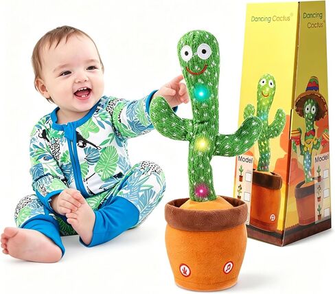 MIAODAM Dancing Giraffe Singing 10 Children's Song, Stuffed Baby Toy Repeats What You Say, Colorful Glowing Giraffe Plush Interactive Toys in Kuwait