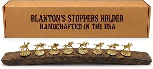 Barrel-Art bourbon stopper holder/Whiskey cork display/Fits Blanton's stoppers/with Metal (Natural) in Saudi Arabia