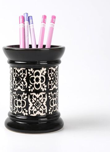 Ceramic Cactus Pen Holder, Cactus Decor Cute Pencil Holder, Makeup Brush Holder for Home, Office Desk Accessories(Green Cactus) in Kuwait