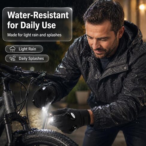 Mylivell Handsfree LED Flashlight Gloves, Fathers Day dad Gifts for Fishing dad, Camping Flashlight Gadgets for Men, Gloves with Lights for Working on Cars, Handy Mens Gifts, Mens Tools Gifts in Kuwait