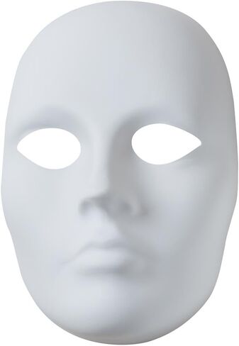 Creativity Street Plain Plastic Feminine Mask,white - 4201 in Kuwait