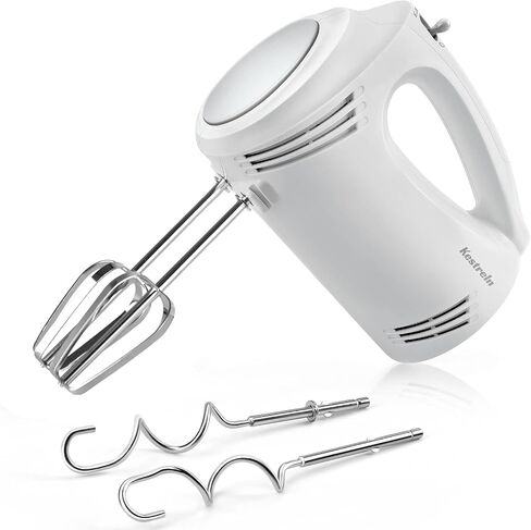 Hand Mixer Electric, Kestreln 5-Speed Mixer Electric Handheld,350W Turbo Powerful Mixers Motor with 4 Stainless Steel Accessories for Kitchen baking Cake, Easy Mixing Cookies, Brownies, Cakes, and Dough Batters in Kuwait