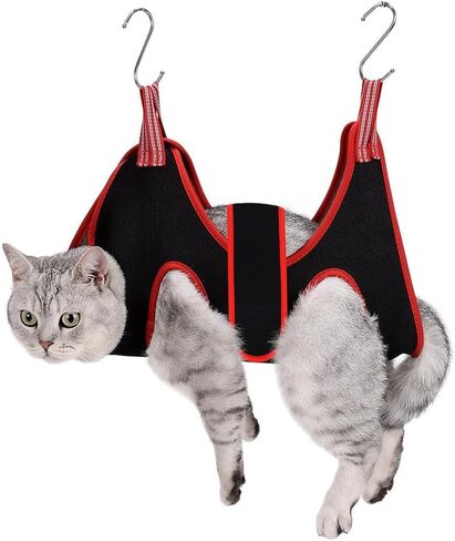 Cat Grooming Hammock Harness for Small Dogs,Pet Hammock Restraint Bag,Dog Grooming Sling for Trimming Nail and Ear/Eye Care(XS Size,6.5") in Kuwait