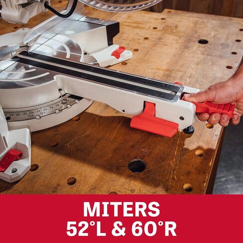 JET JMS-10X, 10-Inch Sliding Dual-Bevel Compound Miter Saw (707210) and Universal Benchtop Machine Table (728100) in Saudi Arabia