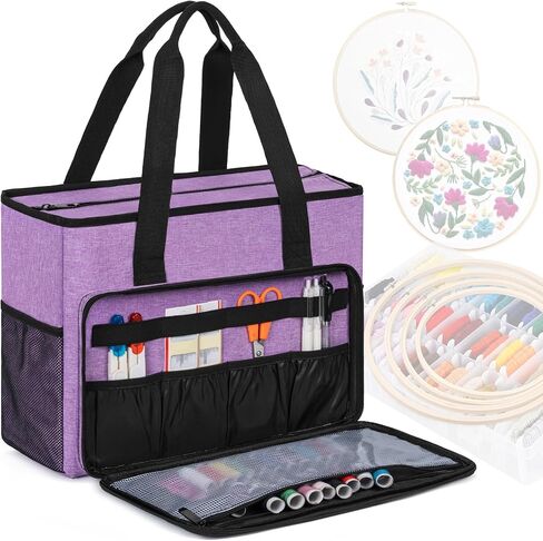 GMAK Embroidery Storage Bag, Embroidery Project Storage Carrying Tote Bag in Saudi Arabia