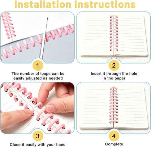 16 PCS Comb Binding Spines, Plastic Spiral Binding Coils, 30 Rings Click Binding Spines for Student Teacher Business Document File Notebook File Making (Colorful) in Kuwait