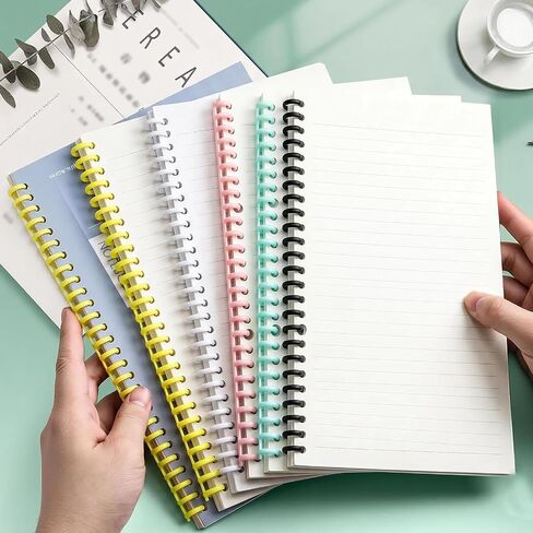 16 PCS Comb Binding Spines, Plastic Spiral Binding Coils, 30 Rings Click Binding Spines for Student Teacher Business Document File Notebook File Making (Colorful) in Kuwait