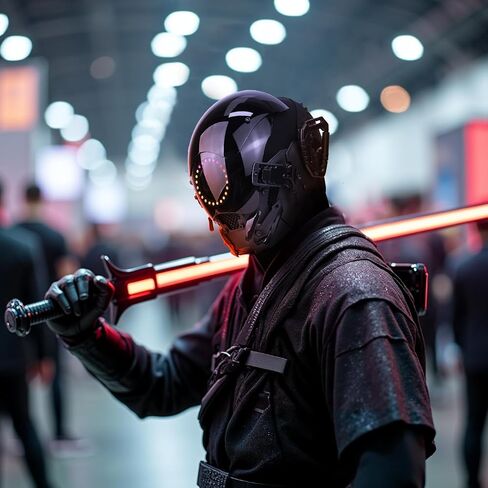 قناع فاسق للرجال، خوذة Techwear متعددة الألوان، ملحقات مهرجان موسيقى الهالوين in Kuwait