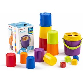Miniland Educational - Giantte Stacking Cups Game Set for Kids, Assorted, (97211) in Kuwait