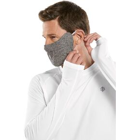 Coolibar UPF 50+ Men's Women's Zenith UV Mask - Sun Protective (Large/X-Large- Charcoal Heather) in Kuwait
