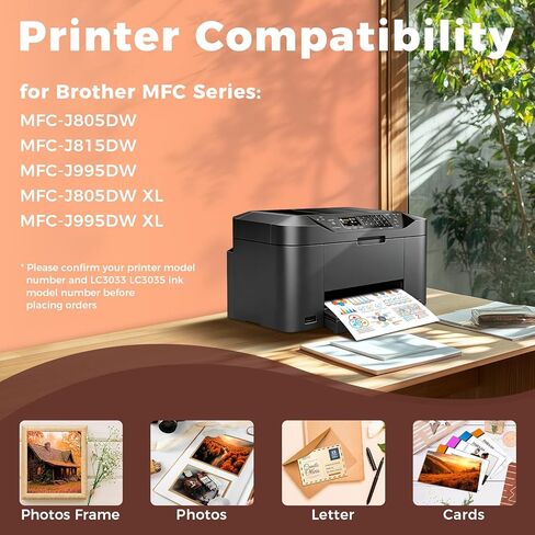 MS DEER LC3033 Black Ink Cartridges 2-Pack, Compatible Replacement for Brother LC3033XXL LC3033BK LC 3033 BK XXL 3035 LC3035XXL High Yield for MFC-J995DW MFC-J805DW MFC-J815DW MFC-J805DWXL Printer in Kuwait