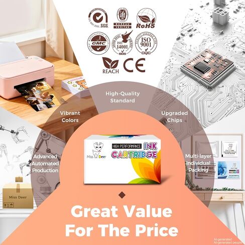 MS DEER LC3033 Black Ink Cartridges 2-Pack, Compatible Replacement for Brother LC3033XXL LC3033BK LC 3033 BK XXL 3035 LC3035XXL High Yield for MFC-J995DW MFC-J805DW MFC-J815DW MFC-J805DWXL Printer in Kuwait