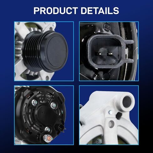 Dodge Alternator Replacement New For 2011-2020 Grand Caravan Journey, V6 3.6 L, 2011-2014 Avenger, 160A Hairpin, 12-15 Ram C V, 11-14 Chrysler 200, 11-16 Town & Country, 11-14 Volkswagen VW Routan in Kuwait