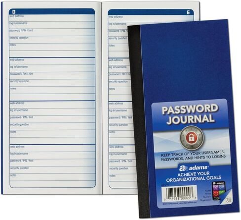 مجلة Adams Password ، 6.25 × 3.25 بوصة (APJ99) ، الأزرق in Kuwait
