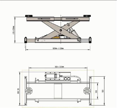 Truck Adapter for 2 Post Lift, Frame Lift Adapter Pickup Truck, SUV & Van Extension Adapters, Heavy Duty Vehicle Lift Accessories for Auto Repair Shop in Kuwait