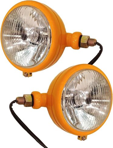 Tractor Headlights Fits for 2N Ford Tractor Lights Head Light 9N 8N Headlight 12V Bulbs Replacement Parts For Massey Ferguson 35 35X 65 765 Case/Ih Tractor B275 B250 B414 B444 (Grey) Tractor Lights in Kuwait