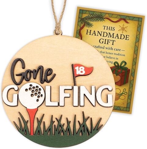 Best Dad by Par Golf Ornament for Dad – Funny Golf Christmas Tree Decoration for Men, Acrylic Suncatcher Gift from Son or Daughter, Holiday Keepsake for Golf Lovers in Kuwait