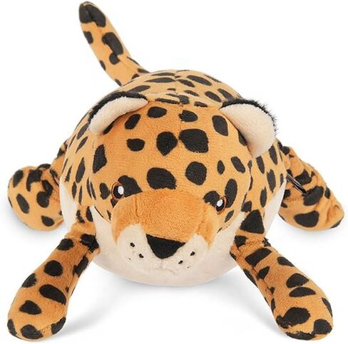 P.L.A.Y. Cute Plush Dog Toys - Big Five of Africa Safari Animal Themed Durable Squeaker Chew Toy, Great for Puppies & Small, Medium, Large Dogs - Machine Washable, Recycled Materials (Leopard) in Kuwait