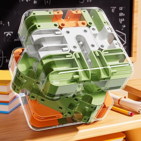 Rubik Race Game, 3D Puzzle Maze Games for Kids 8-12, Color-Match Puzzle Game, Education Sensory Toys Birthday Gift for Adults Kids 8 9+ Year Old Boy in Kuwait