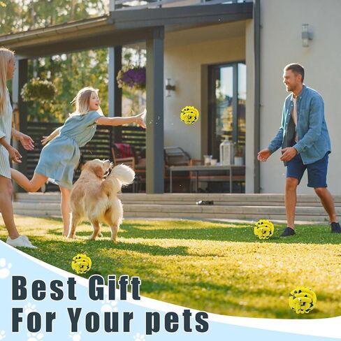 Dog Balls Tennis Ball Toys Dog Toy for Aggressive Chewers Indestructible Teething Chew Toys Water Toy Fetch Ball for Dogs (4 Pack) in Kuwait