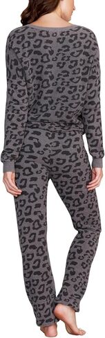Barefoot Dreams CozyChic Ultra Lite Barefoot in The Wild سروال رياضي للنساء، ملابس نوم فاخرة، قيعان رياضية in Kuwait