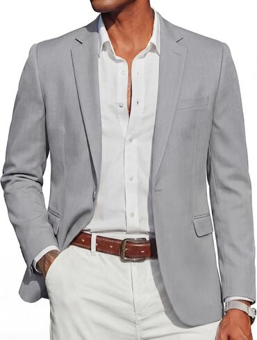 COOFANDY Mens Casual Blazer Slim Fit Sport Coats One Button Stylish Business Suit Jacket in Kuwait