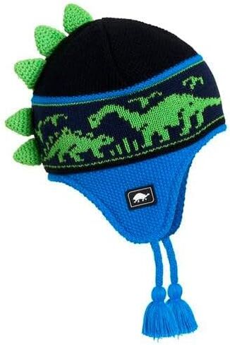 Turtle Fur Kids Boys Dr. Dino Fleece Lined Dinosaur Earflap Beanie in Saudi Arabia