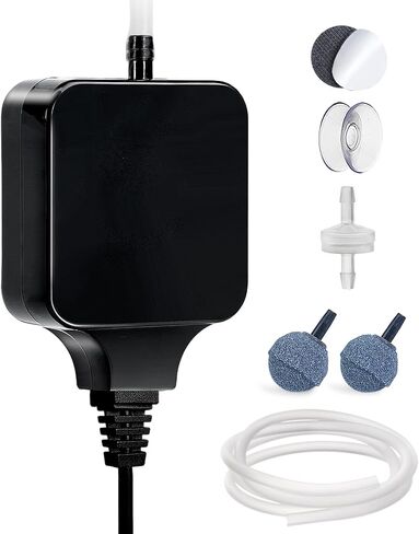 Aquarium Mini Air Aerator Pump for 1-15 Gallon Fish Tank Super Quiet 1.5 Watts in Kuwait