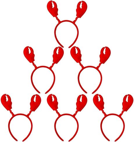 6 PCS Red Crab Claw Claw Decoration ， Lobster Claw Thecling for Ocean Thief Events Seafood Celebration Birthday Decoration Indoor Decoration （6 ， Red） in Kuwait