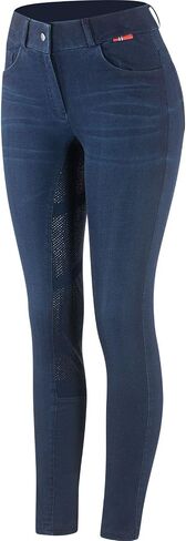B Vertigo Elle Women's Denim Breeches Silicon Full Seat in Saudi Arabia